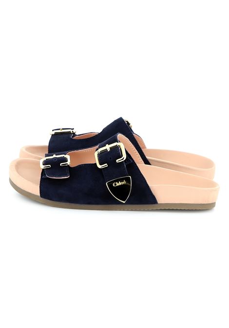 Sandali slides in suede CHLOE' KIDS | C20513859